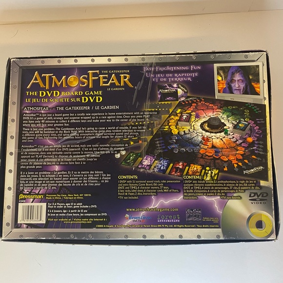 Pressman Atmosfear The Gatekeeper DVD Board Game 2003 *Almost Complete*. - Picture 8 of 8